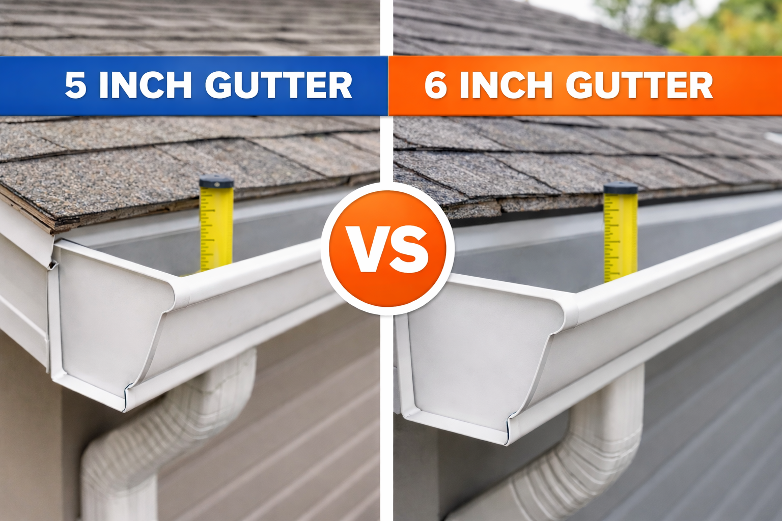 5 or 6 inch gutter