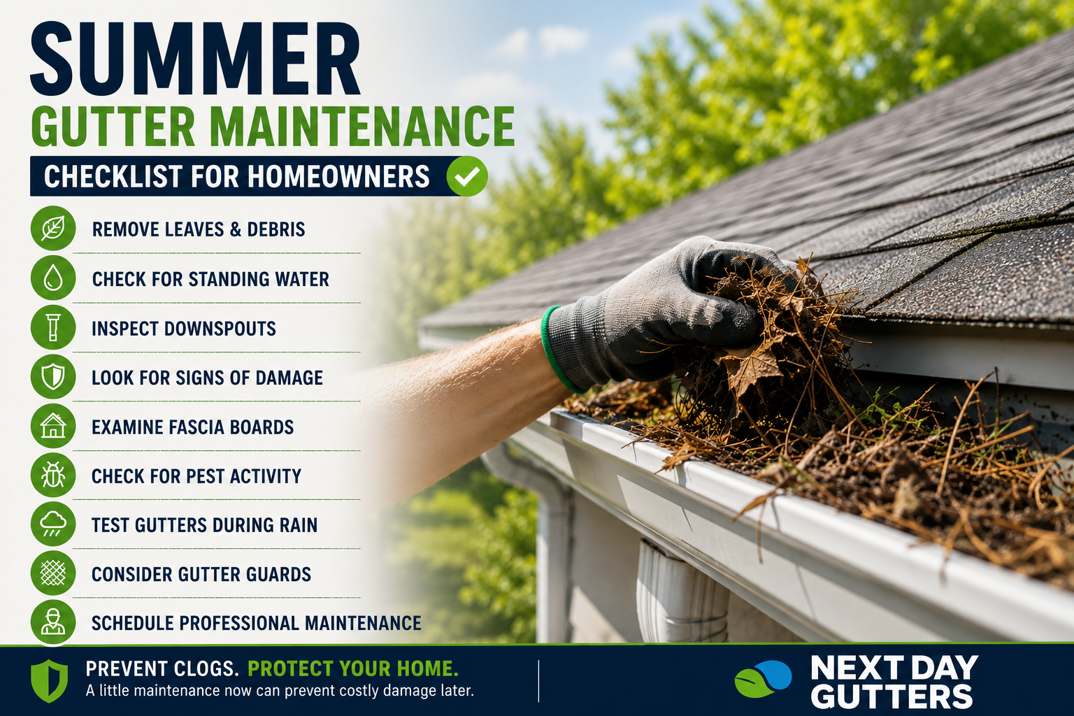 summer gutter maintenance