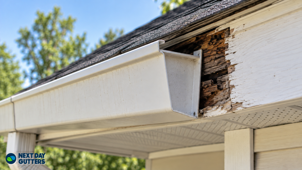 gutter pulling away 